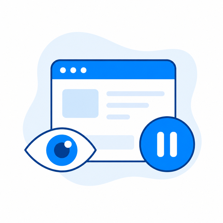 Visible browser actions visual